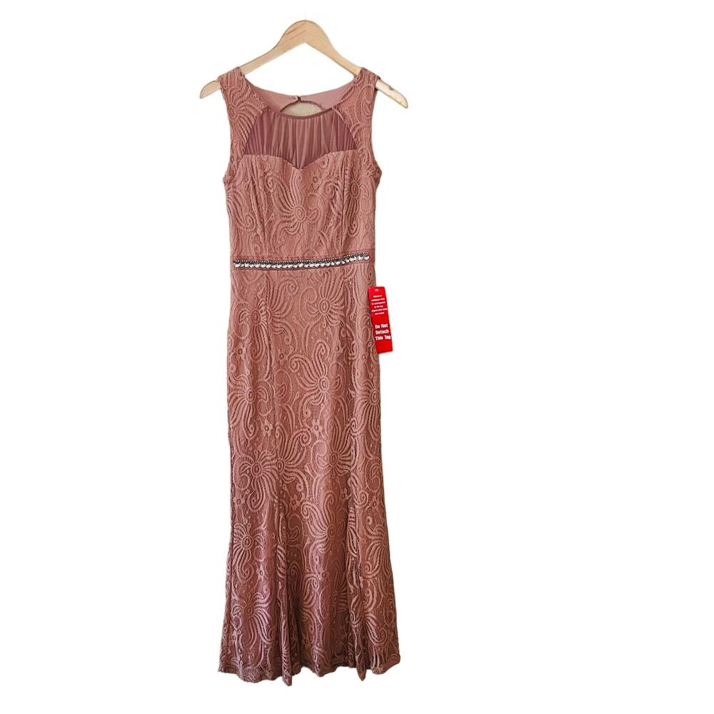 EnFocus Studio Lace Sleeveless Sheath Maxi Dress Size 6 NWT